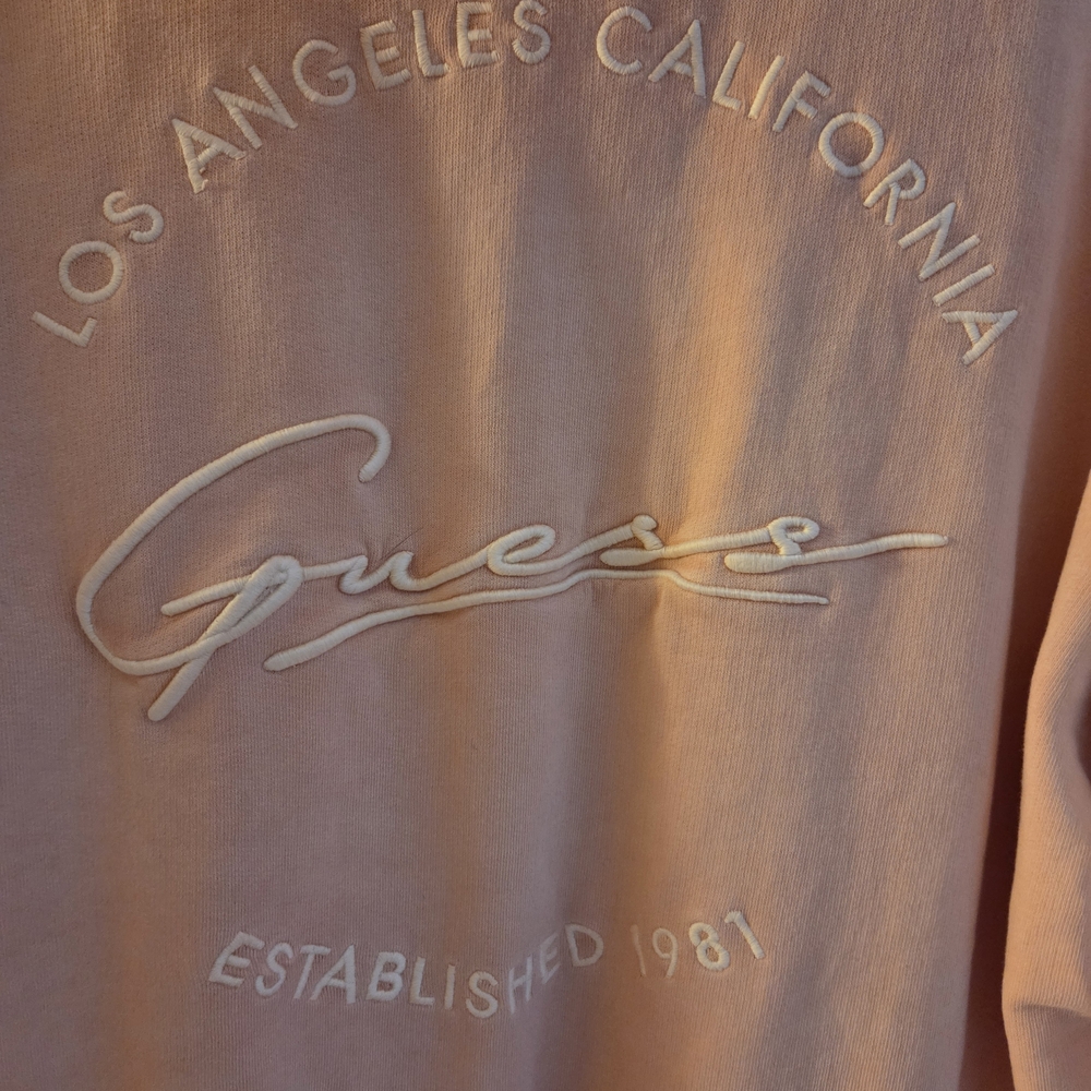 Guess Peach Hoodie with Embroidered Logo - Picture 9 of 15